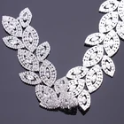 China supplier fashion garment accessory decorative crystal rhinestone applique trim chain