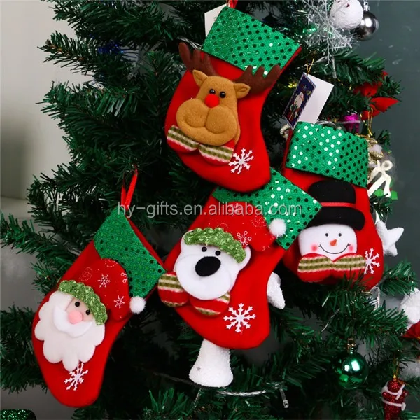 christmas tree decoration hanging socks gift sock bag christmas