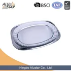 China suppliers disposable rectangular airline aluminum foil dishes