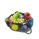 Various colors available custom cotton net bag for shopping