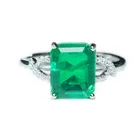 925 silver ring emerald jewelry blink lady girl rings beautiful decoration Christmas gift present party wedding ring