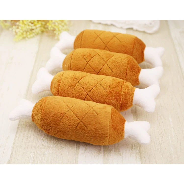 Sound drumstick toy chicken leg toys for dog play