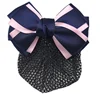 best selling wholesales bow knot professional hair flower with clips stewardess lady hair net nurse net