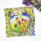 Factory direct supplier high quality cheap wholesale custom design digital printing ladies silk scarf