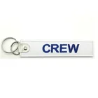 Protection Customization Textile Superior Quality Cheap Fabric Key Tag Promotional Embroidery Keychain Logo Custom