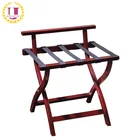 Vintage Wooden Folding Luggage Rack Suitcase Stand for Hotel