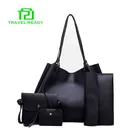 women bags PU leather tote bag handbags for women 4 piece set bags