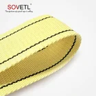 45mm x 1.8mm Black/Gold Aramid Webbing Woven Strap