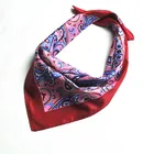 wholesale high quality women square silk twill digital print scarf