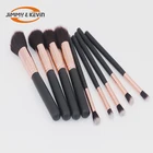 Woman Makeup Brush Set Private Label Wooden Handle 10Pcs Synthetic Hair Brush
