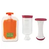 Hot Sale squeeze refillable plastic packaging baby food pouch /reusable spout pouch food bag PET/NY/PET for wholesales
