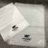 Custom OEM your own logo clear frosted plastic bag printing logo bag