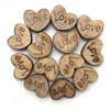 2018 new arrival Rustic Love Heart Wedding wooden decoration