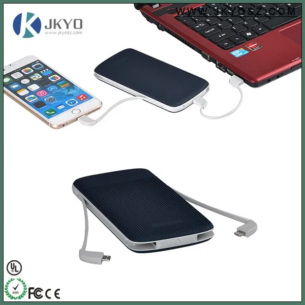 Good Quality 10000mah Power Bank built in cable for xiaomi , smartphone , tablet etc