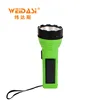 durable hand torch light solar power rechargeable led flashlight