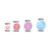 68 Colors 9mm 12mm 15mm 19mm Wholesale BPA Free FDA Round Baby Teething Bead Soft Silicone Beads For Baby