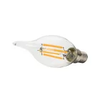 110v CE approval e14 4w clear amber candle filament led bulb filament lamp