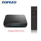 New Design KM9 OTA update google Certified voice input search play store android 9.0 tv box