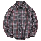 Wholesale bulk new arrival fashion long sleeve mens plaid shirt