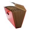 Factory Price Plastic A4 Button/Closure 13 Paper Pockets Accordion Expandable Hanging File Folder with TAB