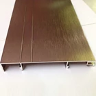 Gold Rose Black Metal Brushed Aluminum Laminate Stair Nosing for Floor Tile and Carpet
