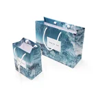 Wholesale Custom Logo Luxury Foldable Paper Cosmetic Gift Packaging Bag For Wedding