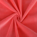 Plain dyed 100% polyester warp knit crystal velvet plush fabric