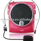 12 watts mini waistband voice booster teacher amplifier with headset microphone