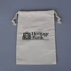 Fashion Design Custom Logo Packing Recycling Canvas Drawstring Bag For Promotion