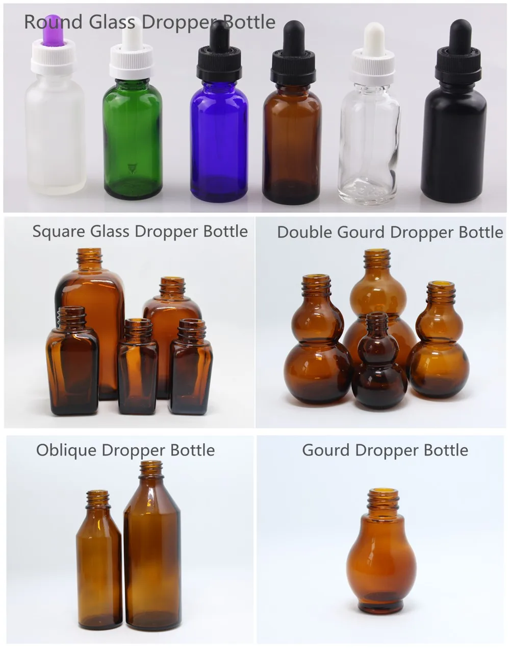 30ml beautiful empty square glass bottle with bamcoo cap for essential oil GR-113R