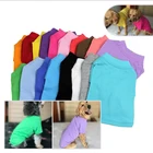 Wholesale Pet Clothing 100% Cotton Plain Dog tshirt Clothes