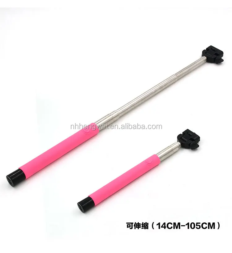 wireless bluetooth selfie monopod bluetooth monopod selfie stick with bulit-in for mobile phone