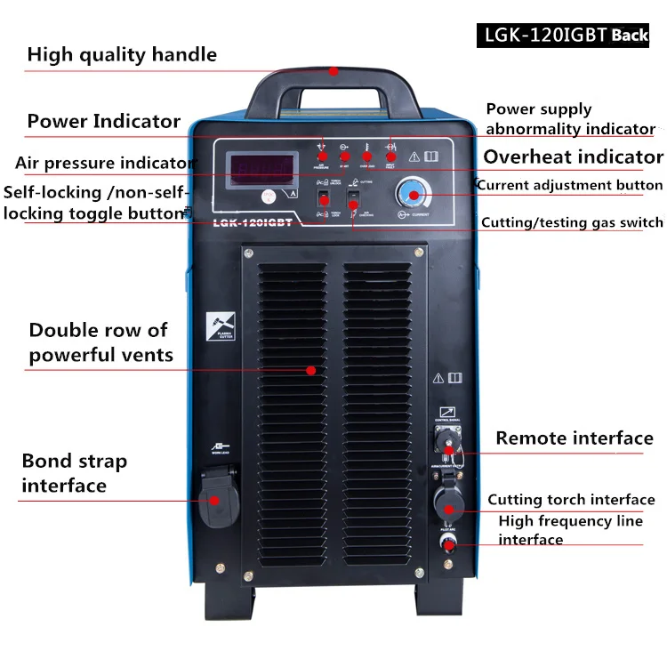 Lgk 63 100 120 160 200 300 400 D inverseur D igbt Découpeuse De Plasma