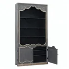 ANTIQUE HOUSE Design Solid Wood Glass Furniture Cabinet Living Room