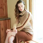 Basic cashmere sweater high collar sweater women pullover