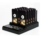 2019 hot sales 433mhz restaurant coaster pager calling system with 10 pagers in one set