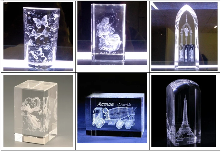 高品質内部彫刻フォトクリスタルガラスアクリル3dレーザー彫刻機仕入れ・メーカー・工場