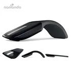 New Folding Mouse 2.4GHz Arc Optical Touch Wireless Mouse with USB Receiver for Notebook