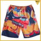 Men's Car Print Board Short Custom Swimming Trunks Swim Shorts
