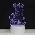 7 Color changing 3d acrylic led night light lamp holiday gifts