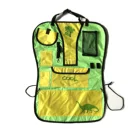 Polyester Car Organizer Seat Back Protectors Kick Mat For Children Toy Drinking Holder