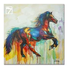 Antique Wall Arts Horse Painting on Canvas for Home Decor