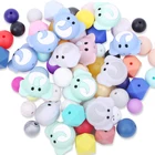 Baby Chew BPA Free Food Grade Soft Silicone Teething Beads For Jewelry