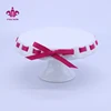 Wholesale ceramic and ribbon cake round plate stand decoration