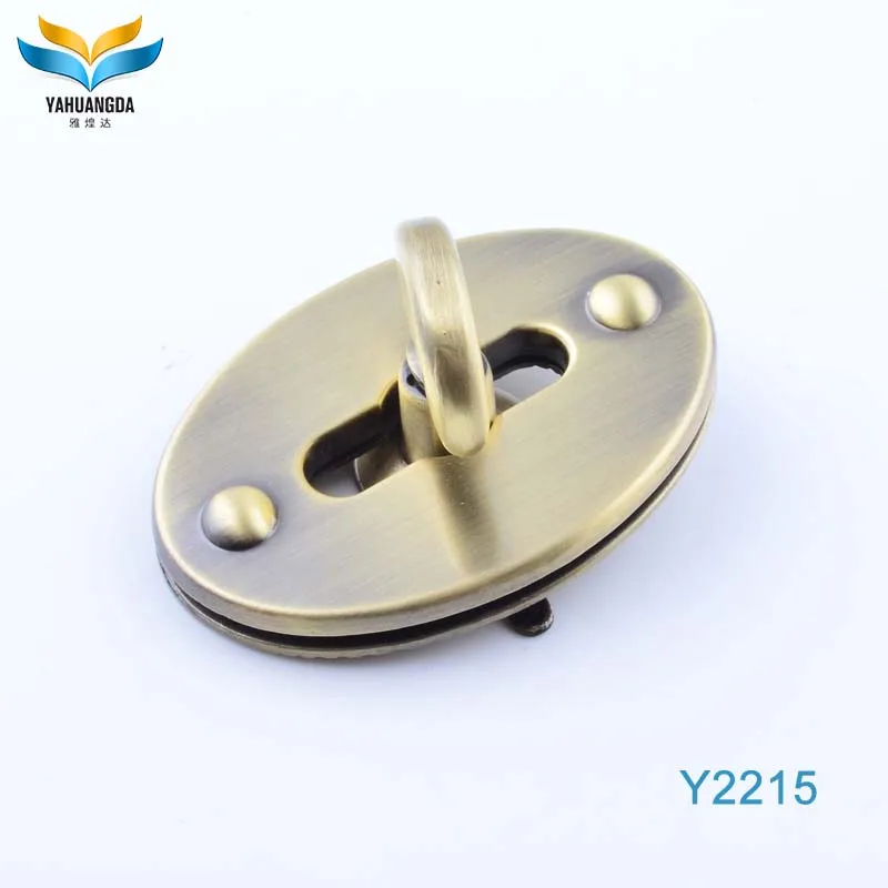 high end handbag turn lock or purse lock bag hardware accessories