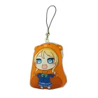 2017 cheap anime dakimakura mini strap custom printing 3d key chain/pillow keychain mini dakimakura mobile phone