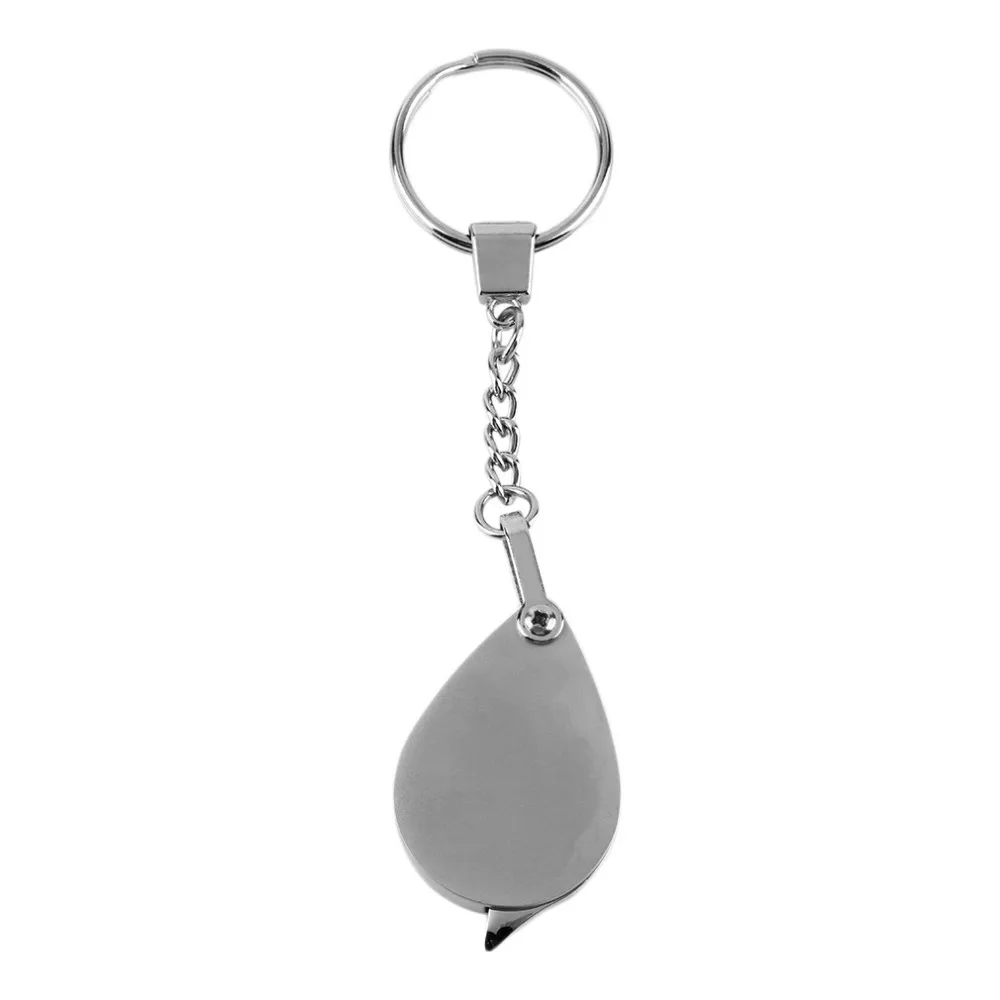 Free hot selling New design Portable 8X Folding Key Ring Magnifier with Key Chain Daily Magnifying Tool EA