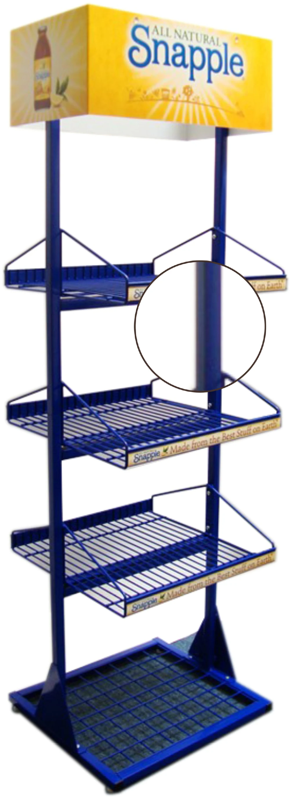 Metal Display Rack Multilayer Metal Display Rack Blue Metal Display