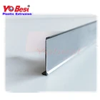Supermarket Shelf Plastic Price Data Strip Label Holders Tag Holders Sign Holders for Flat Surface with Adhesive