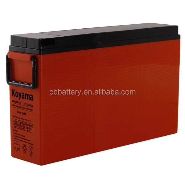 12v Front Terminal Agm Battery Power Battery Deep Cycle 190ah Battery